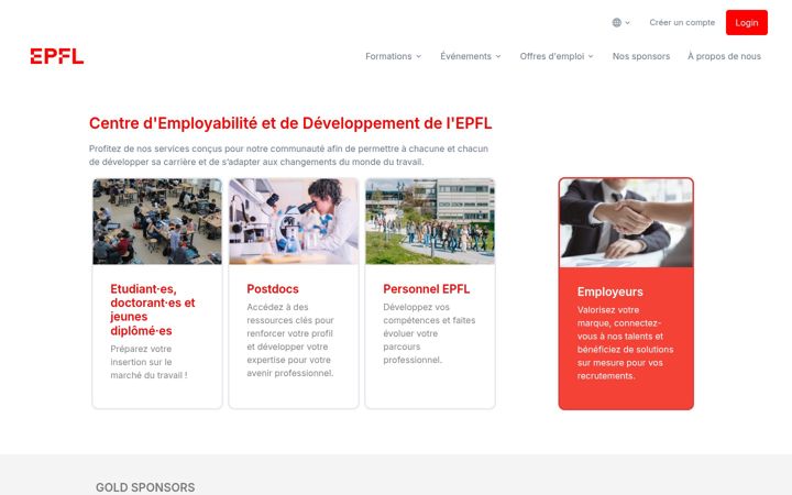 Screenshot του epfl-gethired.ch