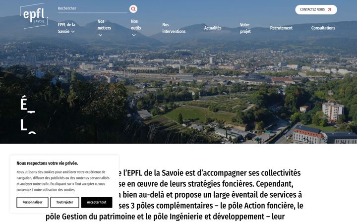 Snímek obrazovky epfl73.fr