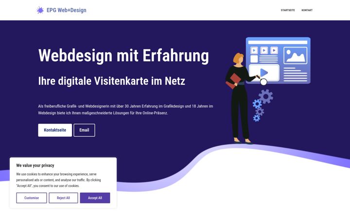 Screenshot ta' epg-webdesign.de
