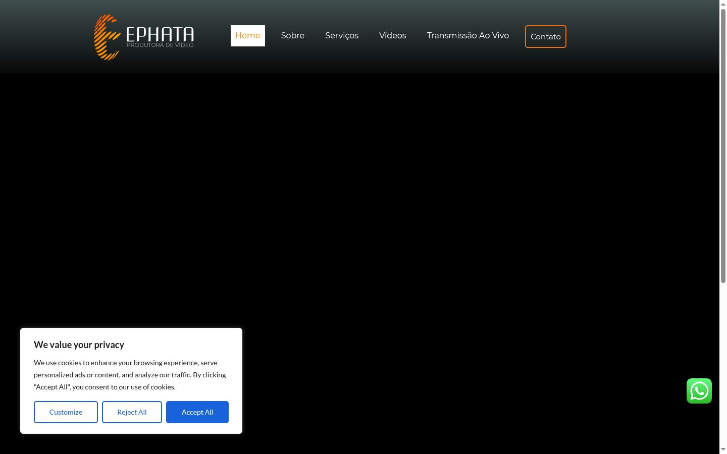 Screenshot des Einwilligungsbanners vor jeglicher Interaktion