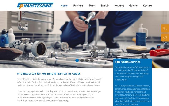 Screenshot του ephaustechnik.ch