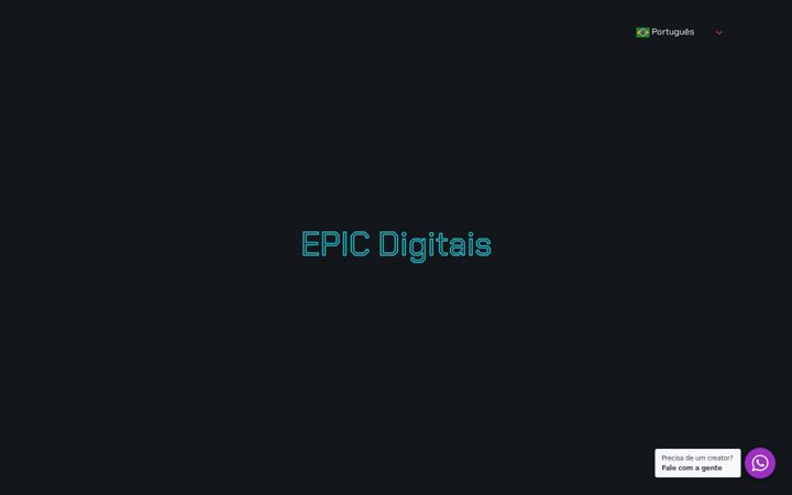 Ekraanipilt saidist epicdigitais.com.br