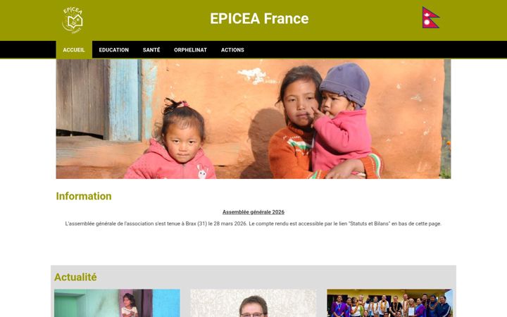 Posnetek zaslona epiceafrance.net