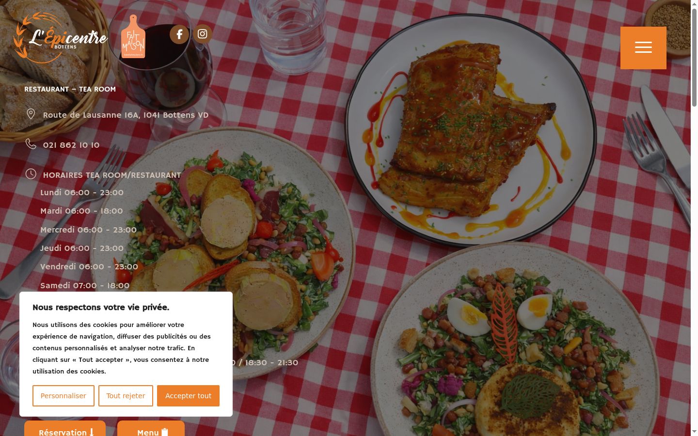 Screenshot van de toestemmingsbanner zoals getoond vóór enige interactie