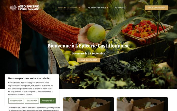 Screenshot ta' epicerie-castillonnaise.fr
