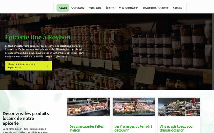 Screenshot ta' epicerie-laroybonnette.fr