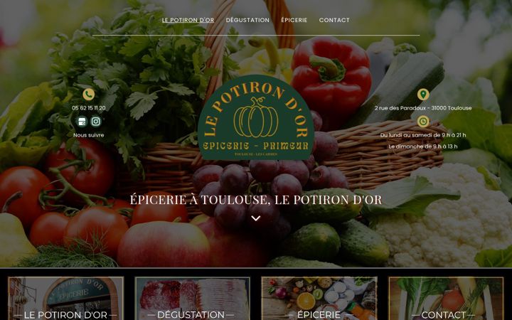 Screenshot ta' epicerie-lepotirondor.fr