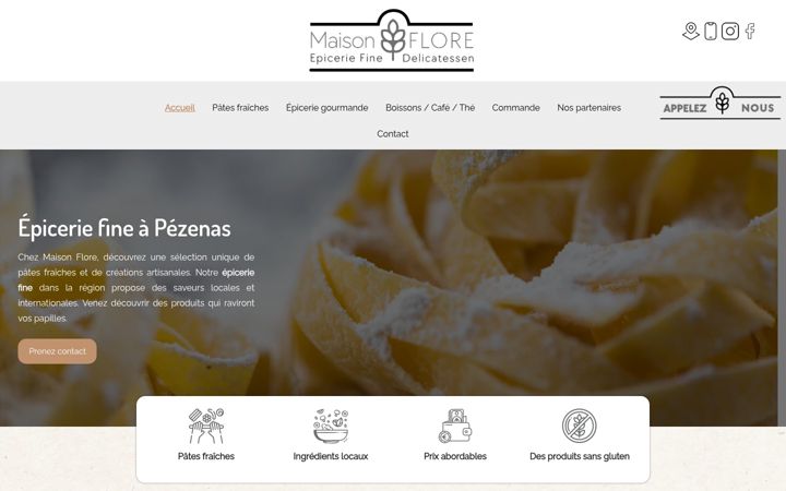 Screenshot ta' epicerie-maison-flore.fr