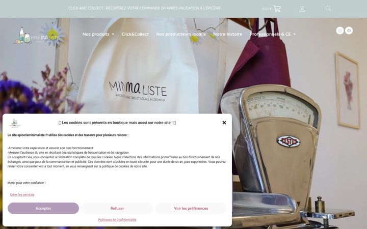 Screenshot ta' epicerie-minimaliste.fr