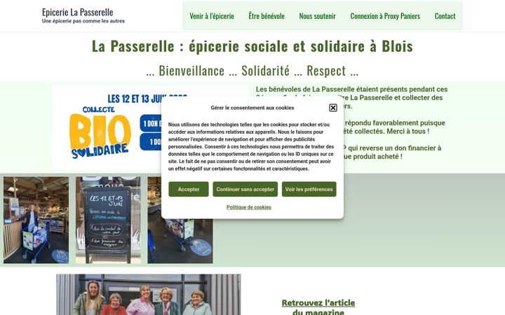 Screenshot ta' epicerie-sociale-solidaire-lapasserelle.fr