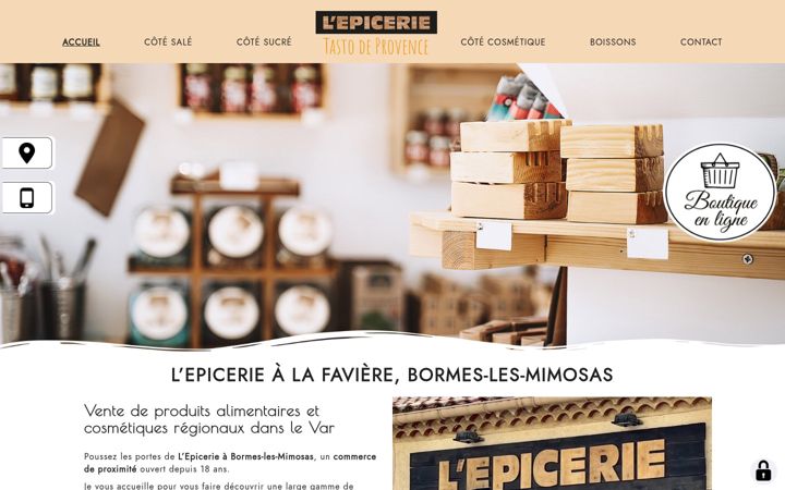 Screenshot ta' epicerie-tastodeprovence.fr