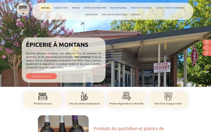 Snímek obrazovky epiceriemontans.fr