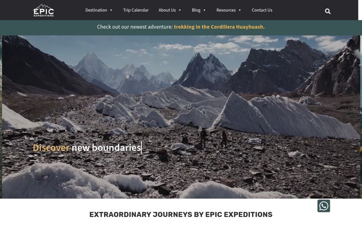 Skjámynd af epicexpeditions.co