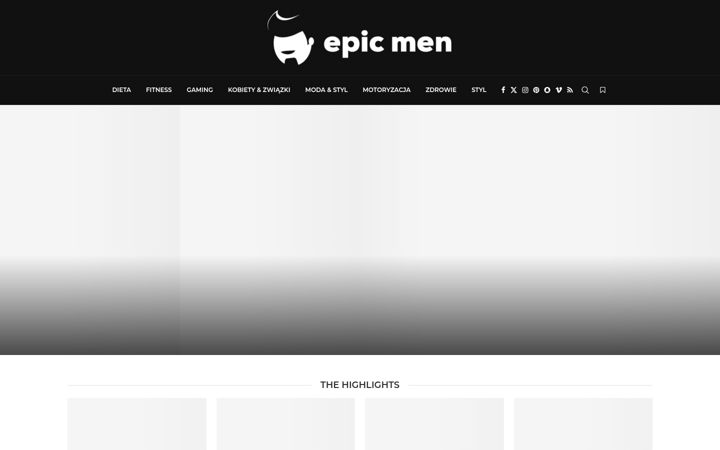 Zrzut ekranu epicmen.pl