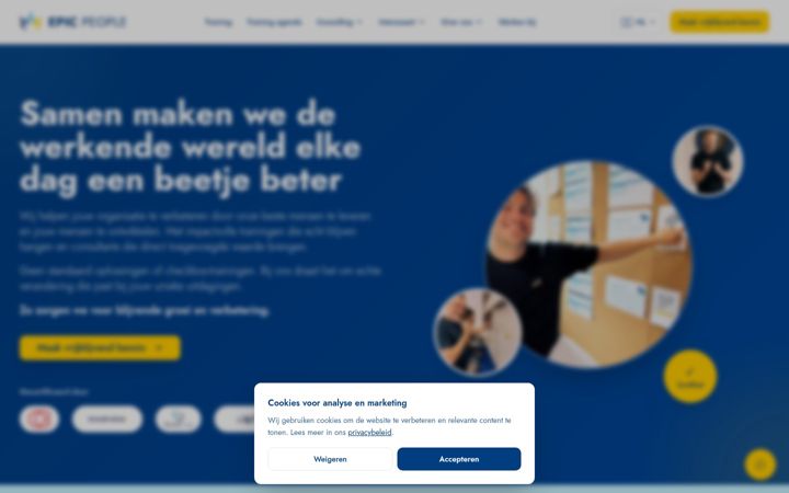 Skärmbild av epicpeople.nl