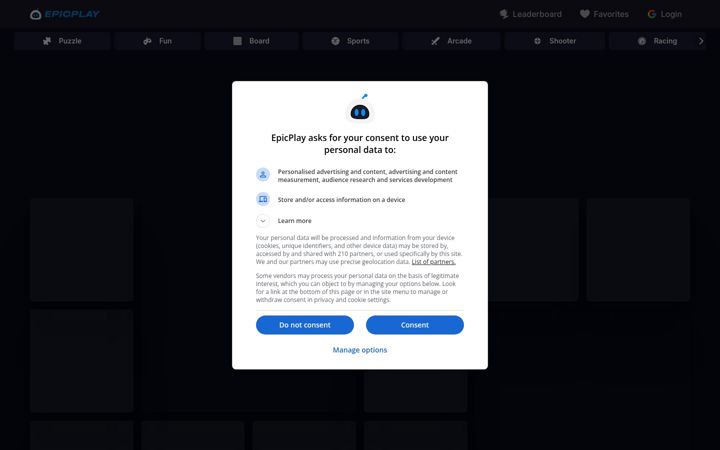 Screenshot of epicplay.in