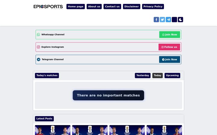 Screenshot of epicsports.online