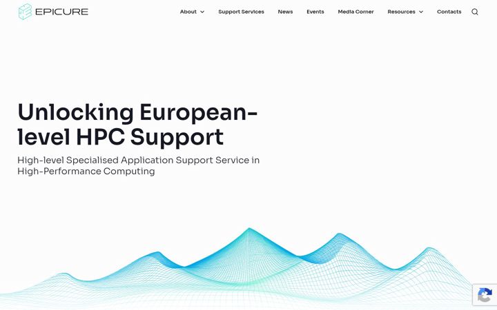 Screenshot of epicure-hpc.eu