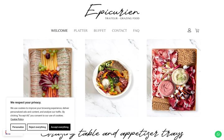 Screenshot van epicuriengeneve.ch