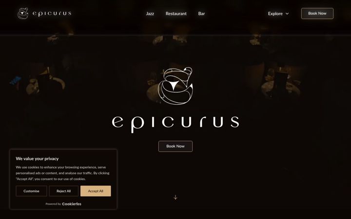 Skärmbild av epicurus.dk