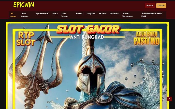 Screenshot stránky epicwinslot.org