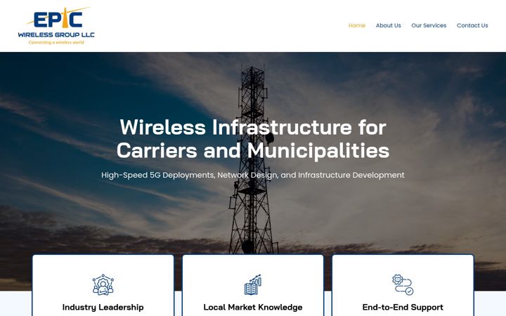 Posnetek zaslona epicwireless.net