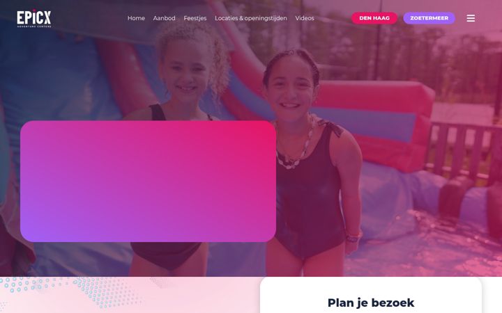 Skärmbild av epicxzomerfestival.nl