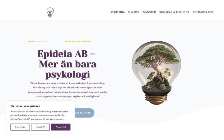 Screenshot von epideia.se