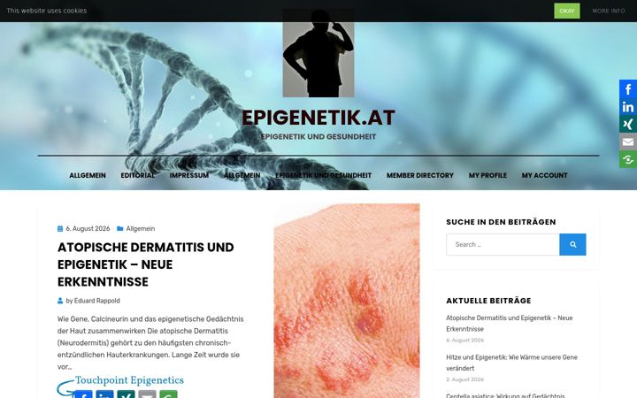 Екранна снимка на epigenetik.at