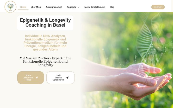 Screenshot van epigenetikpraxis-basel.ch