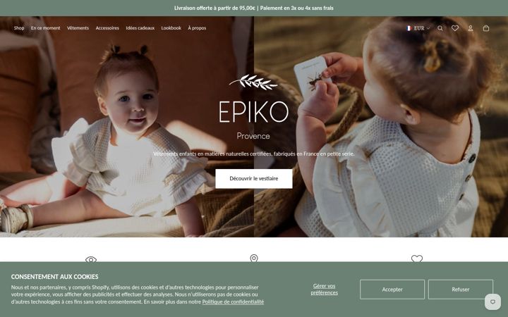 Screenshot ta' epiko.fr