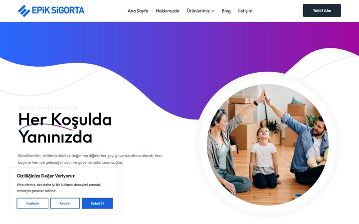 Screenshot of epiksigorta.com.tr