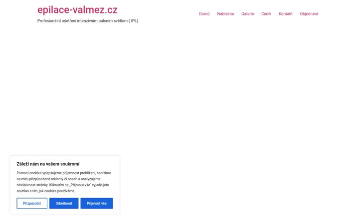 Screenshot di epilace-valmez.cz