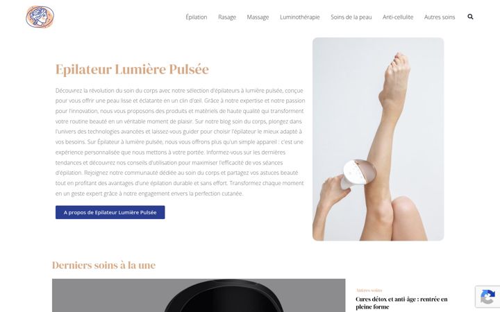 Screenshot ta' epilateur-lumiere-pulsee.fr