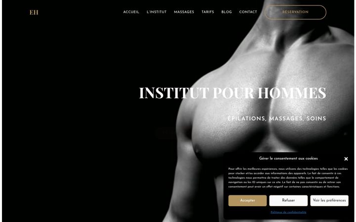 Screenshot ta' epilationhommes.fr