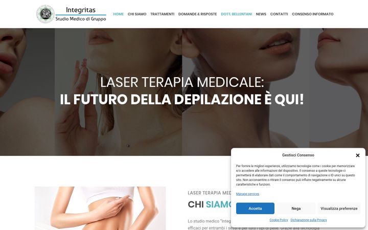 Screenshot van epilazionelasermedicale.ch