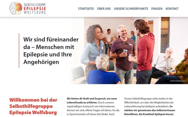 Captură de ecran a epilepsie-wolfsburg.de