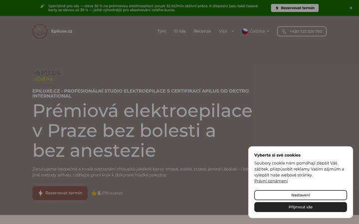 Screenshot di epiluxe.cz
