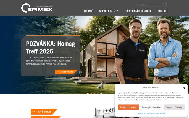 Screenshot di epimex.cz