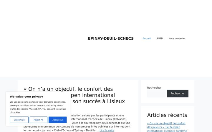 Screenshot ta' epinay-deuil-echecs.fr