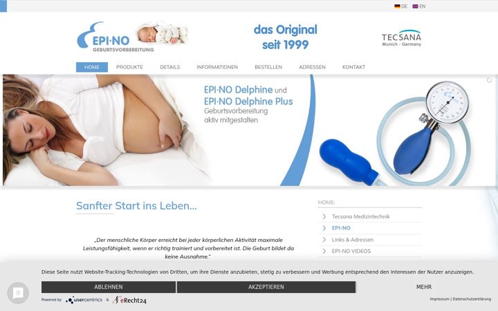 Screenshot von epino.de