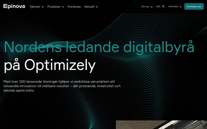 Screenshot von epinova.se