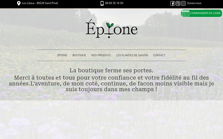 Screenshot ta' epione-leslibaux.fr