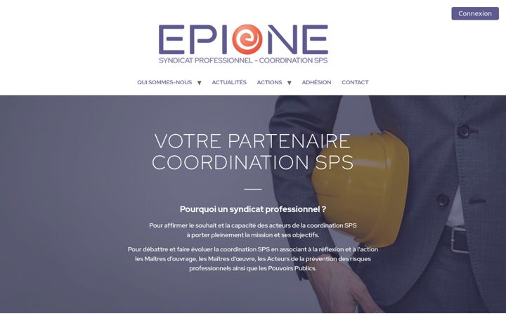 Screenshot ta' epionesyndicat.fr
