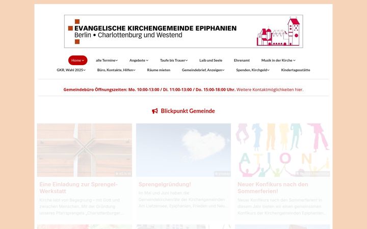Screenshot von epiphanien.de