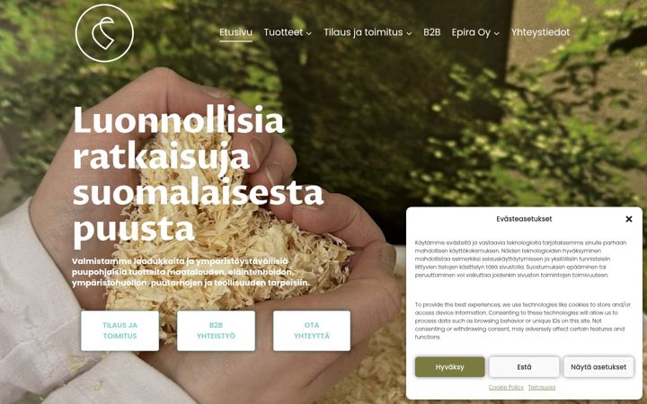 Screenshot του epira.fi