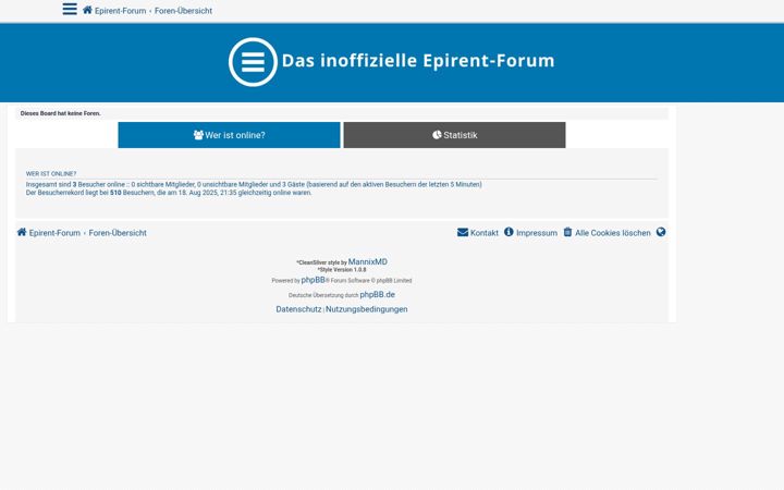 Screenshot von epirent-forum.de
