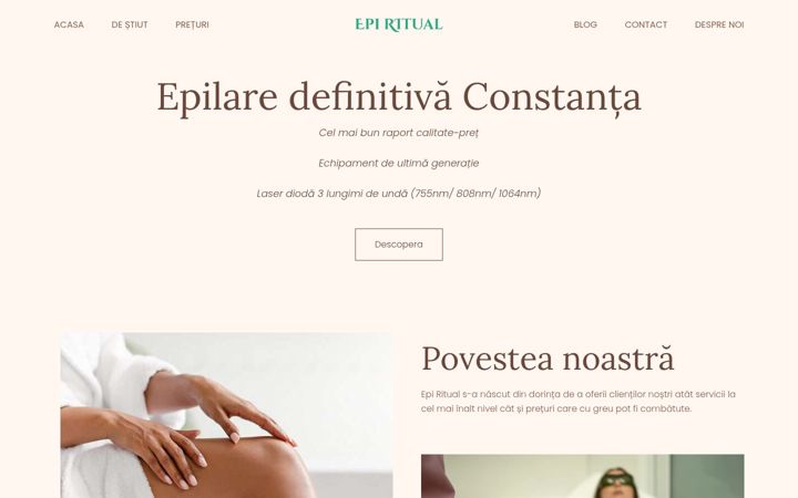 Captura de ecrã de epiritual.ro