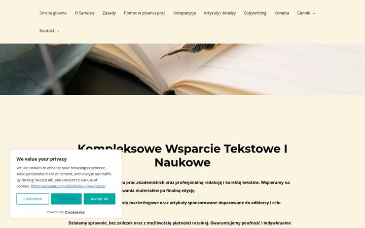 Zrzut ekranu episanie.com.pl