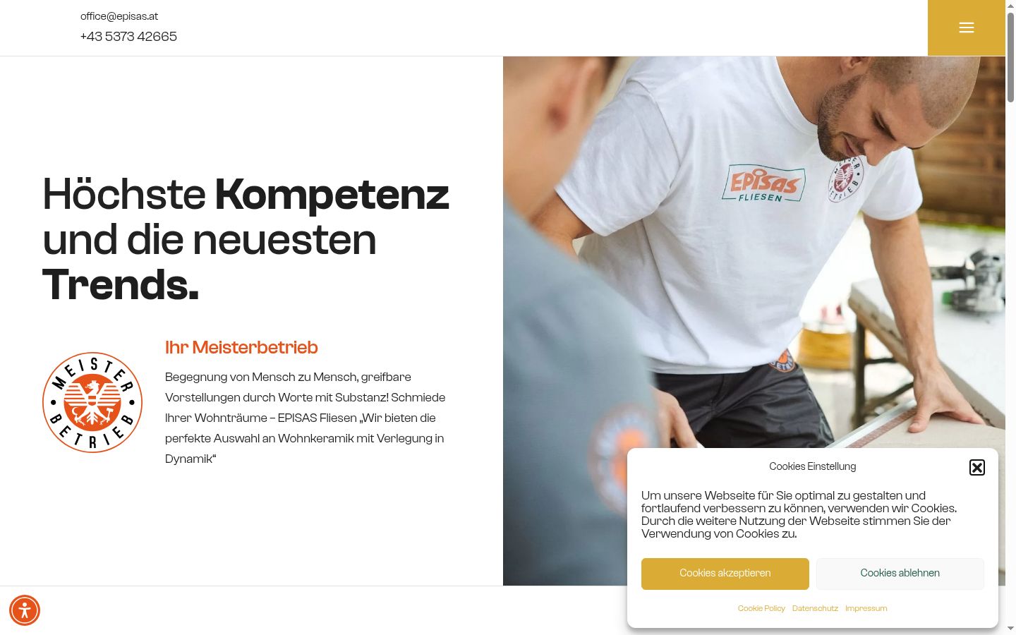 Screenshot tal-banner tal-kunsens muri qabel kwalunkwe interazzjoni
